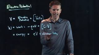 Electric Potential Units | Physics with Professor Matt Anderson | M19-02