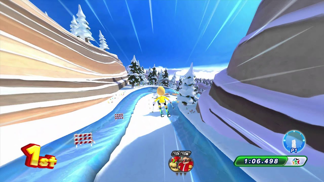 Mario & Sonic at the Sochi 2014 Olympic Winter games Wii U Winter