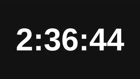 2 Hour 45 Minute Timer | 165 Minute Countdown Timer
