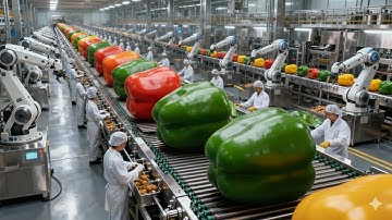 Inside Bell Pepper Farms | Millions of Peppers Grown & Machine-Sorted