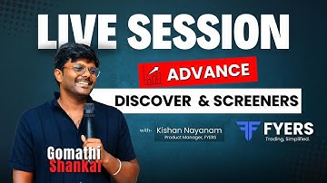 Trading Stocks Using Screeners - Live Market Session using FYERS