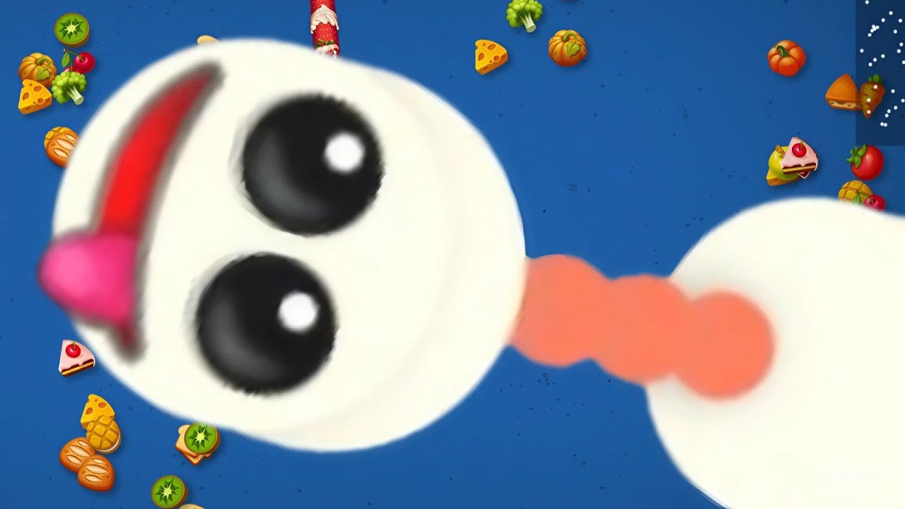 WormsZone io 🐍 GIANT Worm Top 1 Server  Insane Food Feast Gameplay