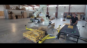 REAPR with Bag Gripper - Palletizing 80lb bags of Concrete