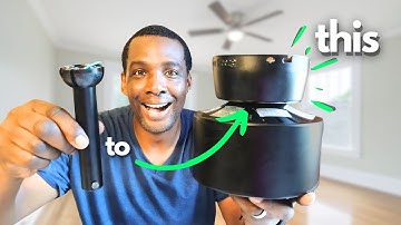 How To Install FLUSH MOUNT from DOWNROD Ceiling Fan | Harbor Breeze REIDSPORT 5497055