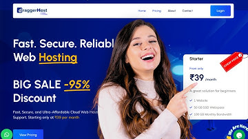 Affordable Web Hosting in 2025 🔥 Get Shared Hosting Starting at Just ₹39 with Draggerhost.in
