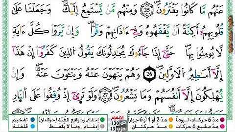 سورة الأنعام الشيخ محمد سايد برواية ورش 