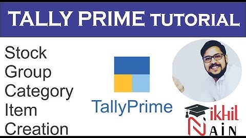 Tally Prime Stock Group, Stock Category, Unit of Measure & Stock Item Creation in Hindi by Sirji