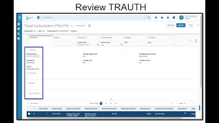 Manager Approval of a Travel Authorization TRAUTH  SIGMA 4 Snippet