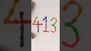 413 number drawing | drops bole magic tale 💧🎨 #shorts #art