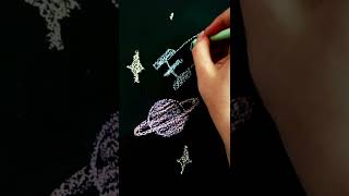 sound of drawing the motivational rocket with chalk