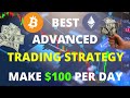 The BEST Intermediate/Advanced Cryptocurrency Day Trading Strategy! | Make $100 Per Day