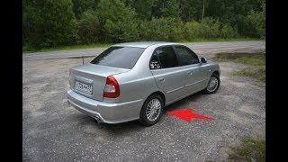 Hyundai Accent 2. Замена задних амортизаторов