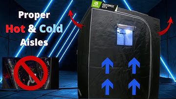 Hot & Cold Aisles for GPU mining tent