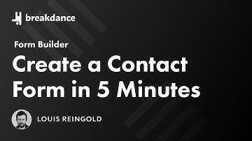 How to Create a Contact Form in WordPress with Breakdance