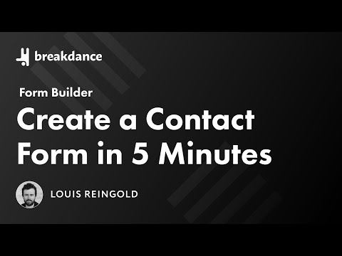 How to Create a Contact Form in WordPress with Breakdance