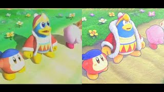 kirby's return to dreamland deluxe OPENING COMPARISON