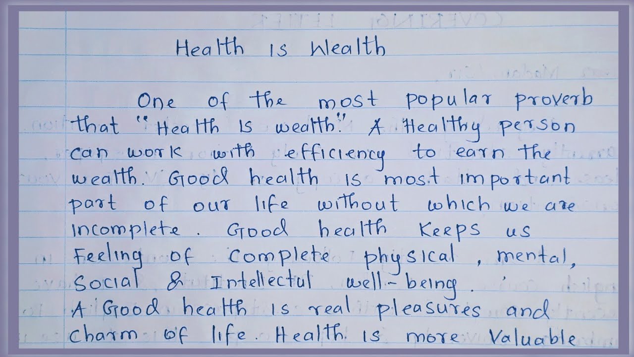 health is wealth essay in punjabi