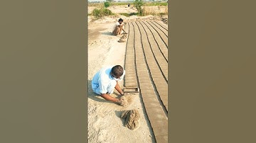 manual caly mud bricks making processing short video #brick #claybrick #brickmaking #redbricks