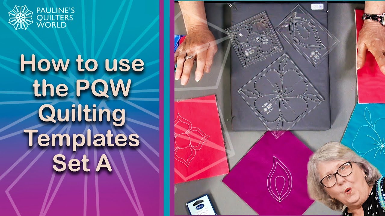 How To Use The Quilting Templates Set A 