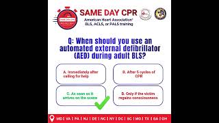 BLS Quick Practice Test Part 3