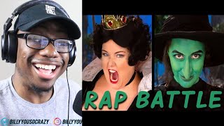 QUEEN OF HEARTS vs WICKED WITCH: Princess Rap Battle (Alyssa Preston, Whitney Avalon) REACTION