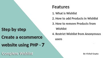 Step by step create an eCommerce website using PHP - Part 7 ( Complete Wishlist)