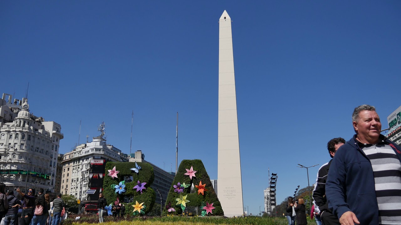 Seriously Long Video. Obelisco de Buenos Aires. 4K