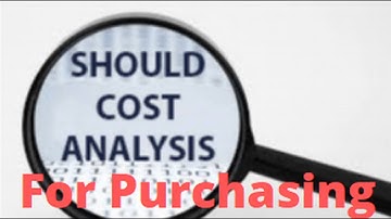 Should Cost model for Purchasing