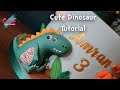 CAKE NATION | How To Make a Cute Fondant Dinosaur T-Rex Cake Topper