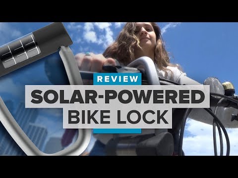 solar powered bike lock