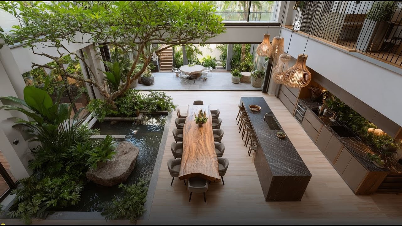 Идеи тропического дизайна, гармонично вписывающиеся в природу – естественные и расслабляющие жилы...