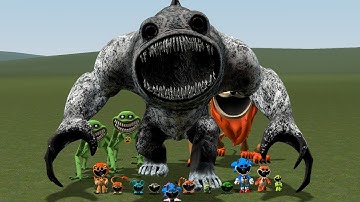 EVOLUTION OF TITAN DOGPRESSED FROWNING SMILING CRITTERS POPPY PLAYTIME CHAPTER 3 In Garry