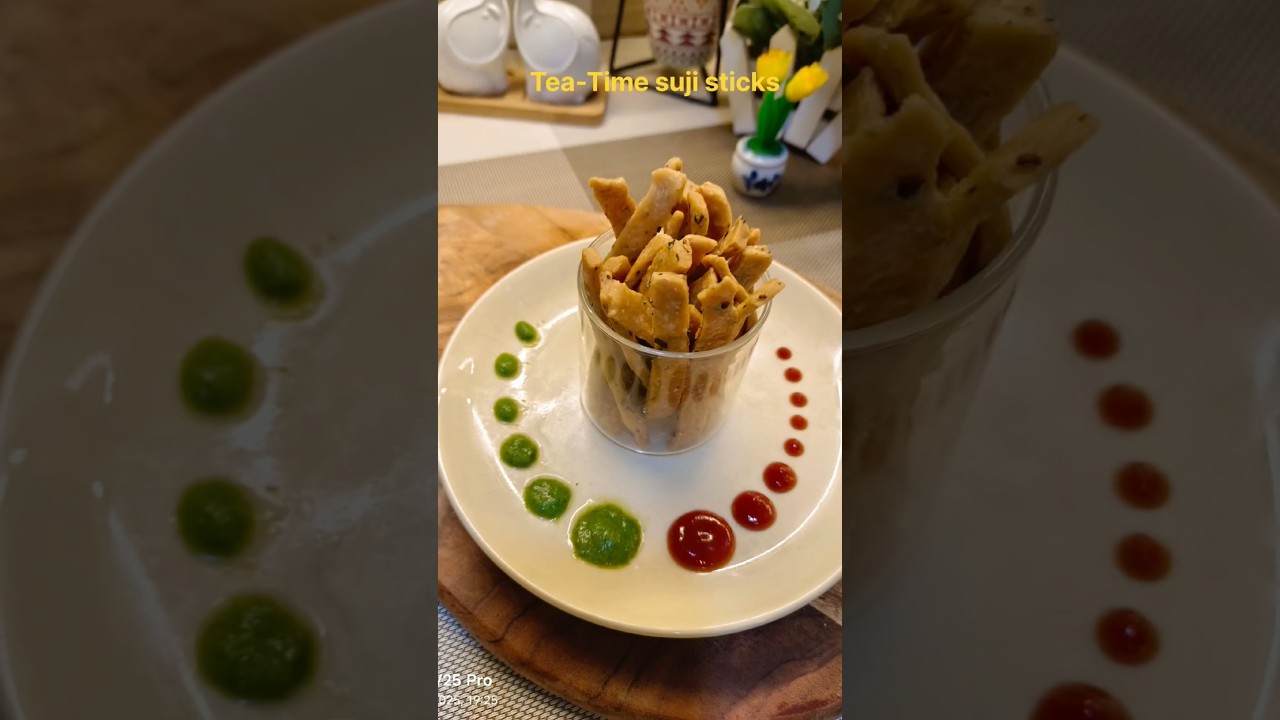 Tea Time Special Suji Sticks Mathri 🍵✨