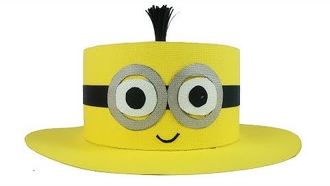 Easy DIY Minions Hat - Learn To Make Minions Hat At Home - Easy Craft Tcraft