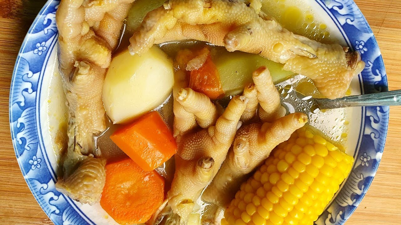 Sopa De Patas De Pollo Receta De Mama Jose - YouTube