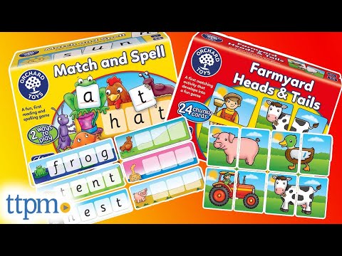 Video: Orchard Toys Farmyard Heads og Haler Review
