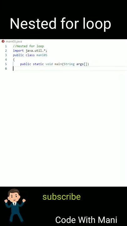 Using Nested for loop in java - YouTube