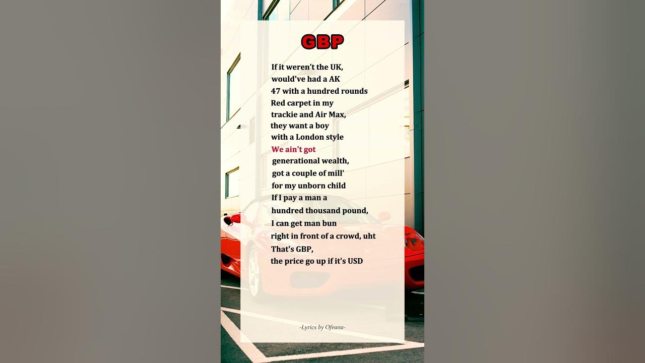 Central Cee & 21 Savage - GBP Lyrics | Trending Music Short 2025 #centralcee #21savage #gbp #lyrics