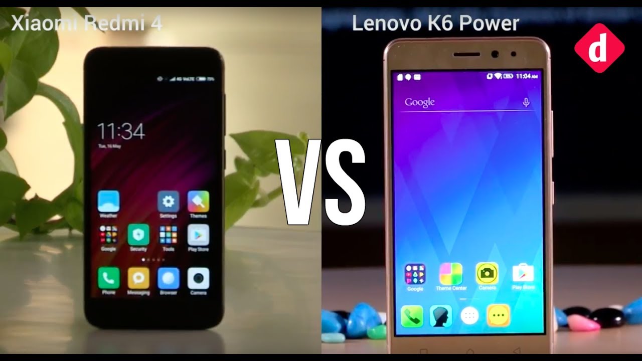 Lenovo K6 Power and Xiaomi Redmi 4 - Comparison