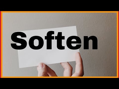 Soften meaning in hindi/Soften ka matlab kya hota hai