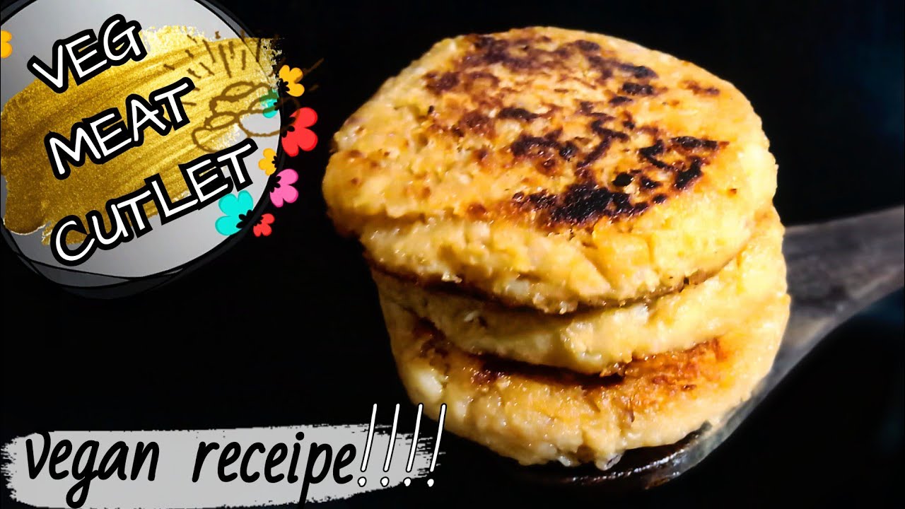 சைவ மட்டன் கட்லெட்veg meat pattiesvegan receipecutlet receipe in