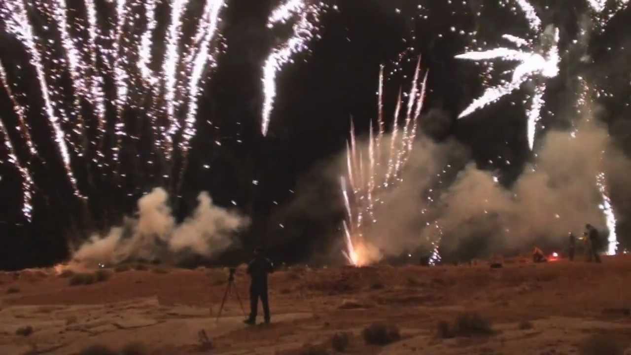 2012 Page, Arizona Fireworks Dual 100 Shot Basins YouTube