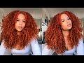 DIY Face Framing Highlights/Money Piece on Orange Copper Curly Hair | Step-by-Step DYE