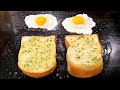 줄 서서 먹는 최고의 샌드위치, 갈릭 베이컨 샌드위치, 에그드랍, Korean Best sandwich, Egg Garlic Sandwich, Korean street food