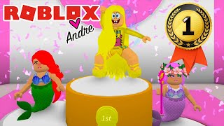 Me Visto De Bob Esponja Y Gano Dos Veces En Fashion Famous Momentos Divertidos En Roblox