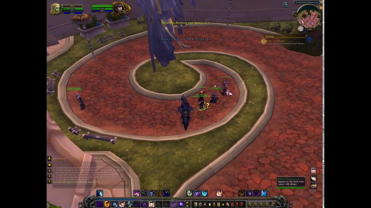 WoW quest Blade in Twilight, Turnin spot YouTube