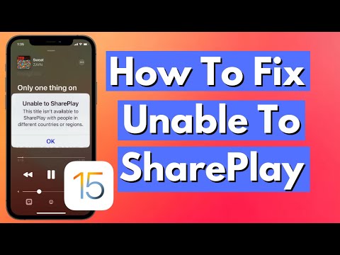 Fix Unable To SharePay on iOS 15 | This title isn't available to SharePlay Fixed iOS 15
