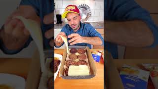 طريقة عمل توست تشيز برغر على الطريقة البروزية Brosy Style Cheeseburger Toast #Shorts