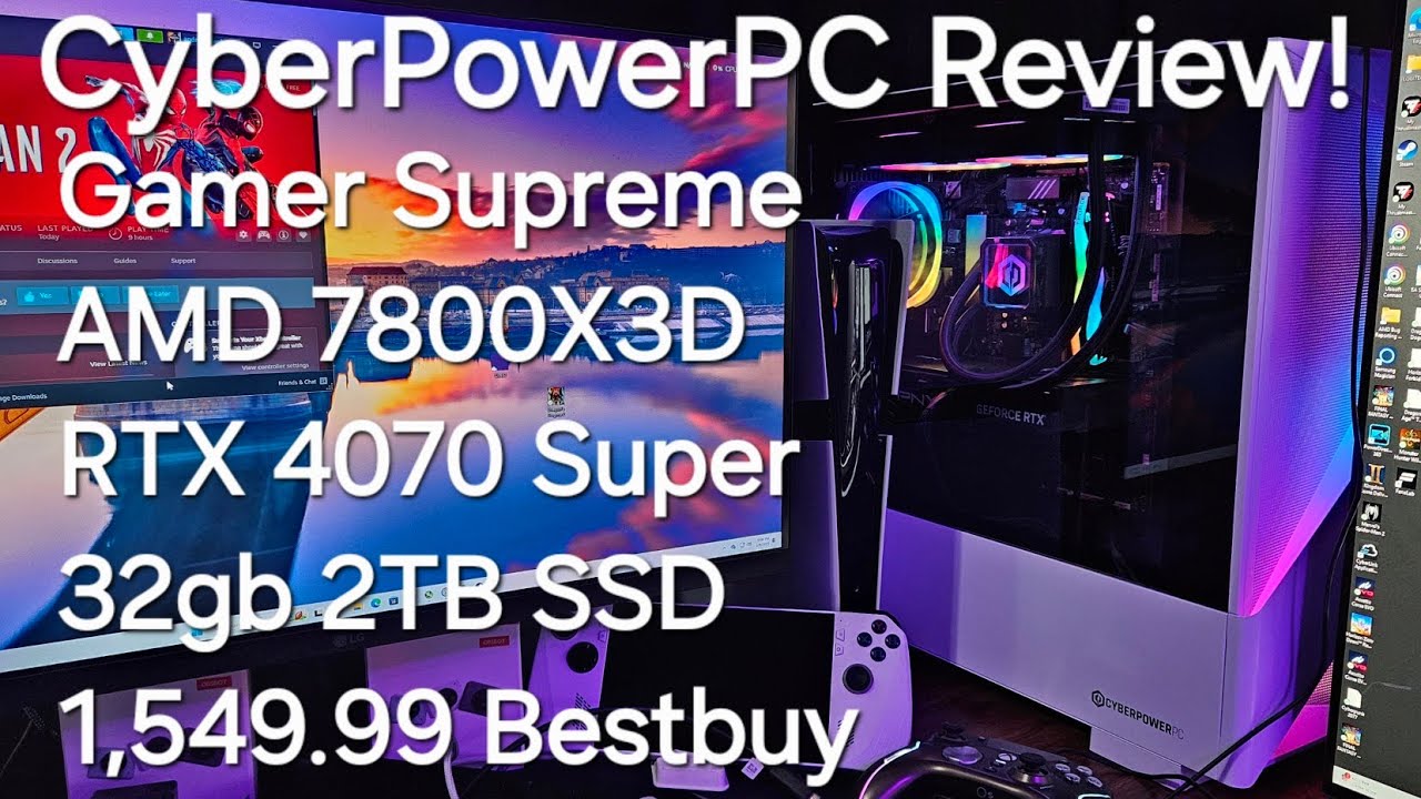 Gamer Supreme Gaming Desktop AMD 7800X3D Nvidia RTX 4070 