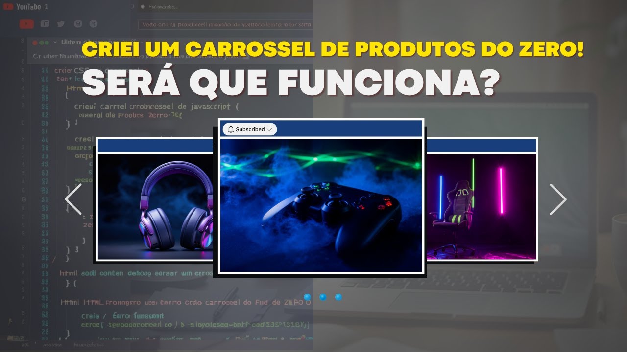 Como criar um carrosel de produtos do ZERO com HTML, CSS e JS? - YouTube